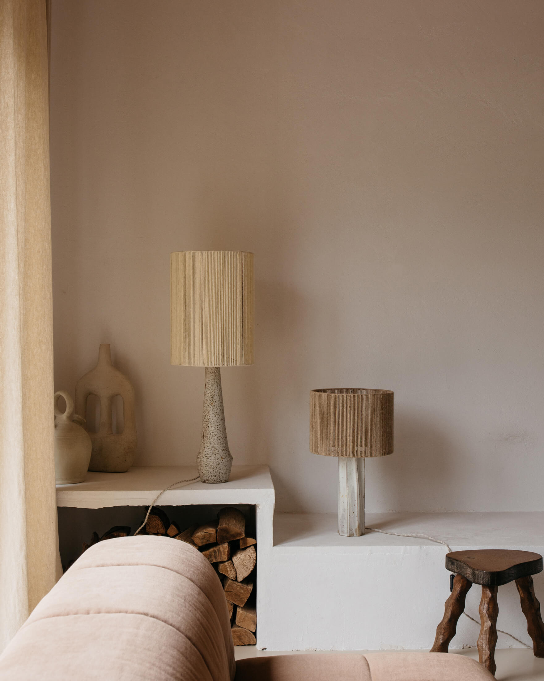 Lampe céramique Solstice par Grès Éditions