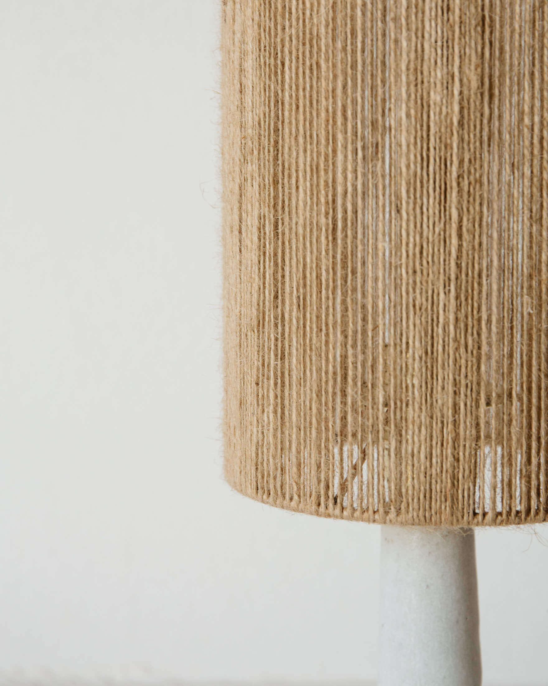 Lampe céramique Lune Blanc Grain par Grès Éditions